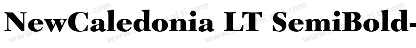 NewCaledonia LT SemiBold字体转换